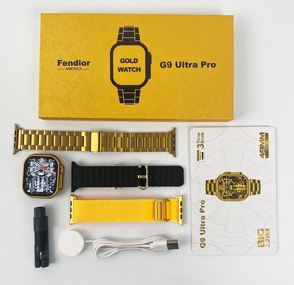 G9 Ultra pro smart watch Golden Addition Bluetooth calling