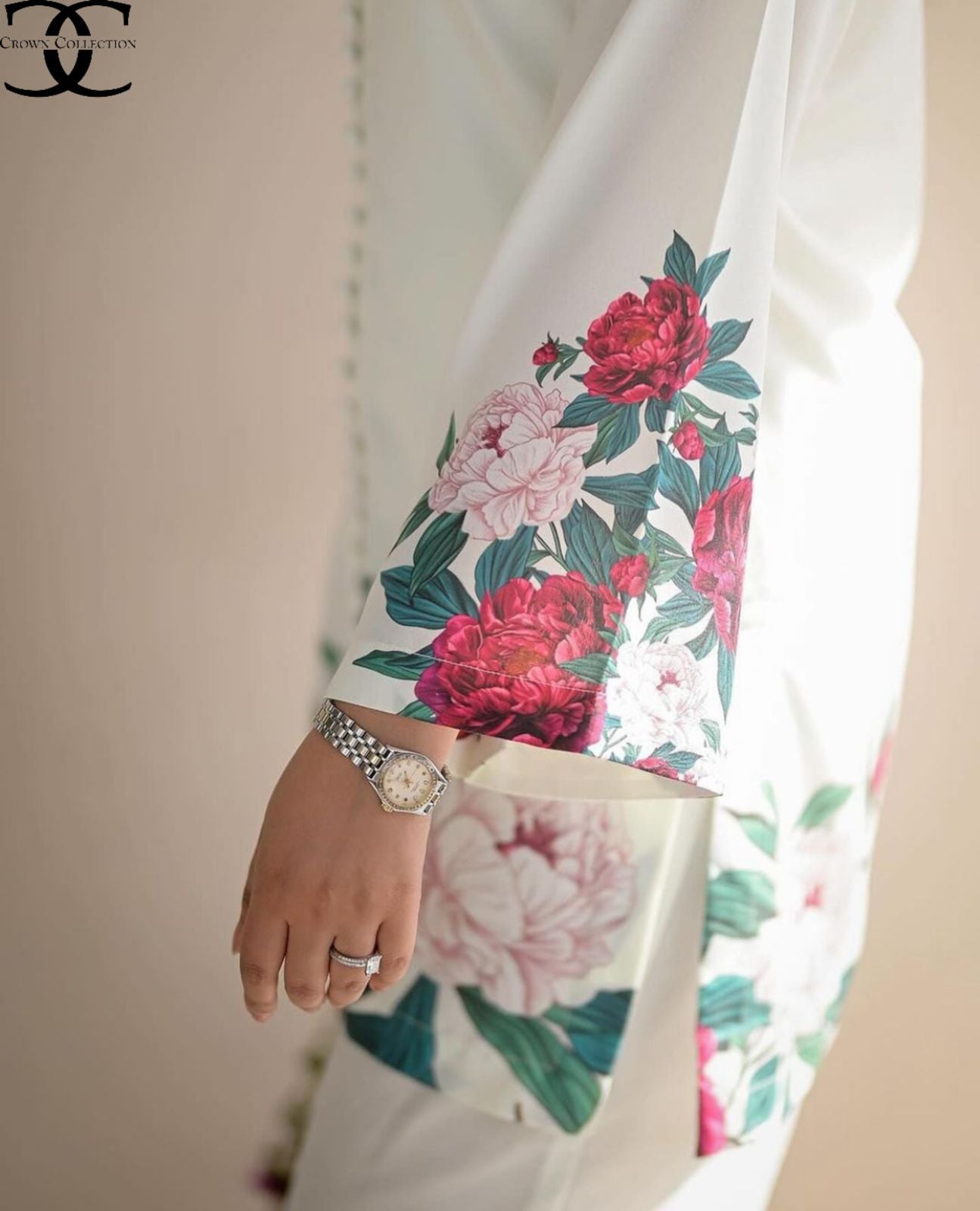 Digital Front &amp; Back Floral Print Co Ord
